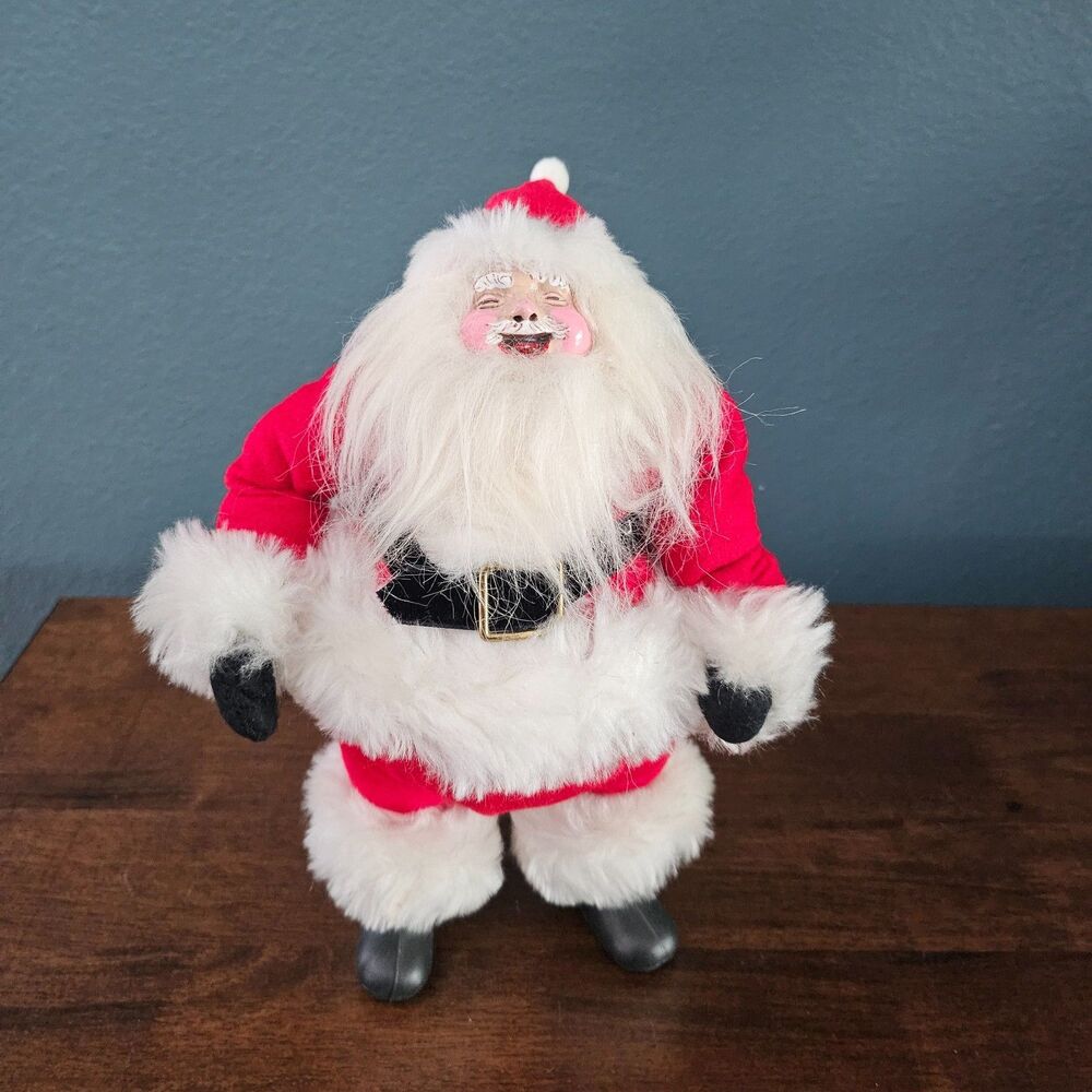 Vintage Paula Dean 1985 12" Posable Jolly St Nick SANTA Doll Figurine